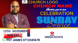Church service 数字显示屏 (16:9) template