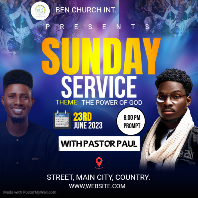 church service Template | PosterMyWall