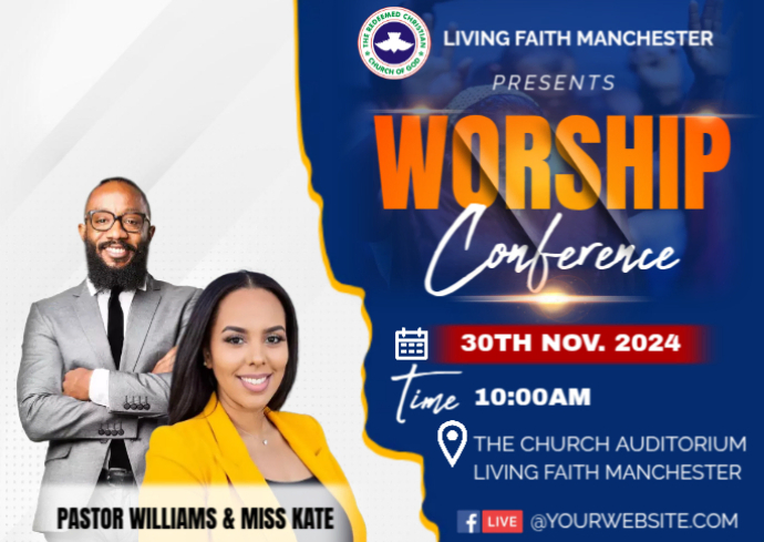 CHURCH SERVICE A6 template