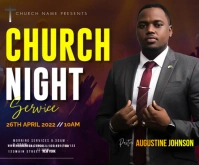 Church Service Rectangle moyen template