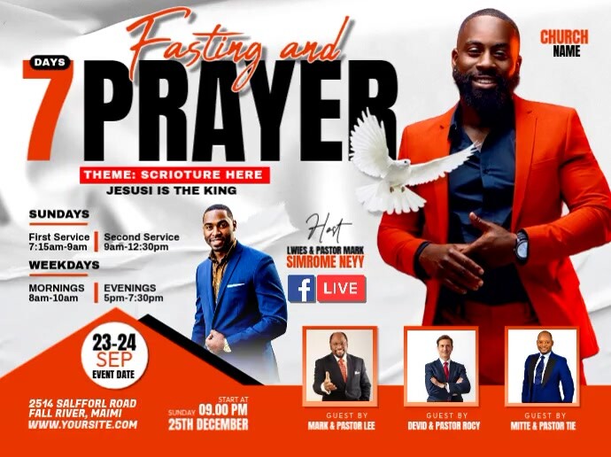 CHURCH SERVICE Template | PosterMyWall