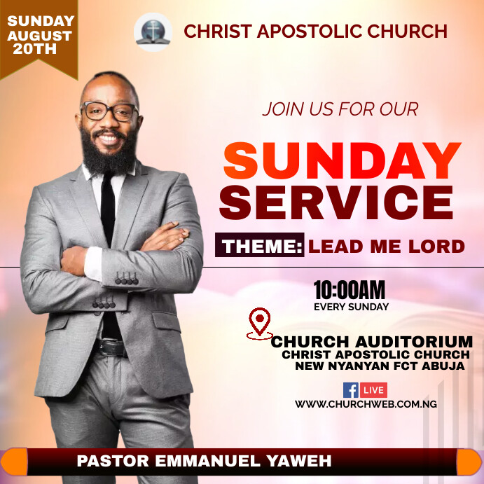 Copy of CHURCH SERVICE | PosterMyWall