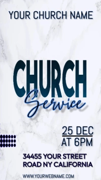 Church Service Digital Display (9:16) template