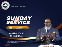 CHURCH SERVICE Flyer (US Letter) template