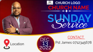 CHURCH SERVICE 数字显示屏 (16:9) template