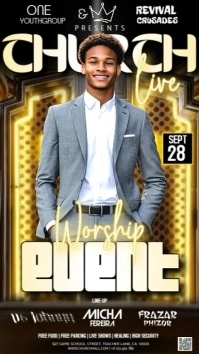 Church Service Event Ad Design Template Instagram Story