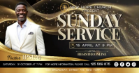 Brown Church Service Facebook Shared Image Template