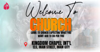 CHURCH SERVICE FLYER Facebook Shared Image template