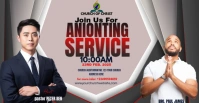 CHURCH SERVICE FLYER Facebook Event Cover template