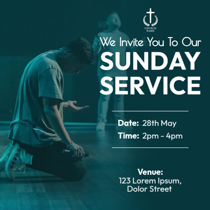 church service flyer design Template PosterMyWall