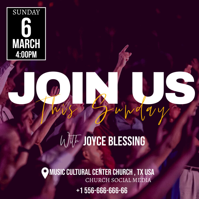 Church service flyer templates Wpis na Instagrama