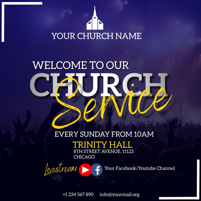 Church Invite Cards Template, Using these templates, you can create Church Invite Cards Template, Using these templates, you can create