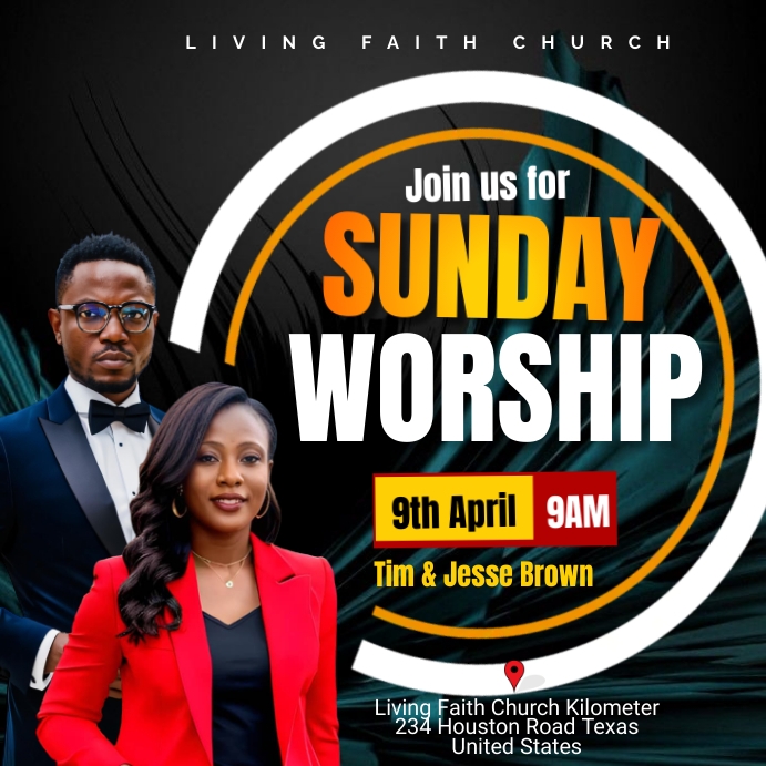 Plantilla de church service invite | PosterMyWall