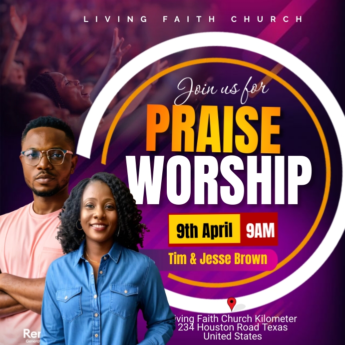 church service invite Template | PosterMyWall