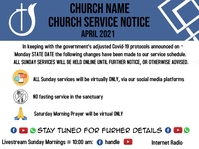 Church Service Notice Presentation template