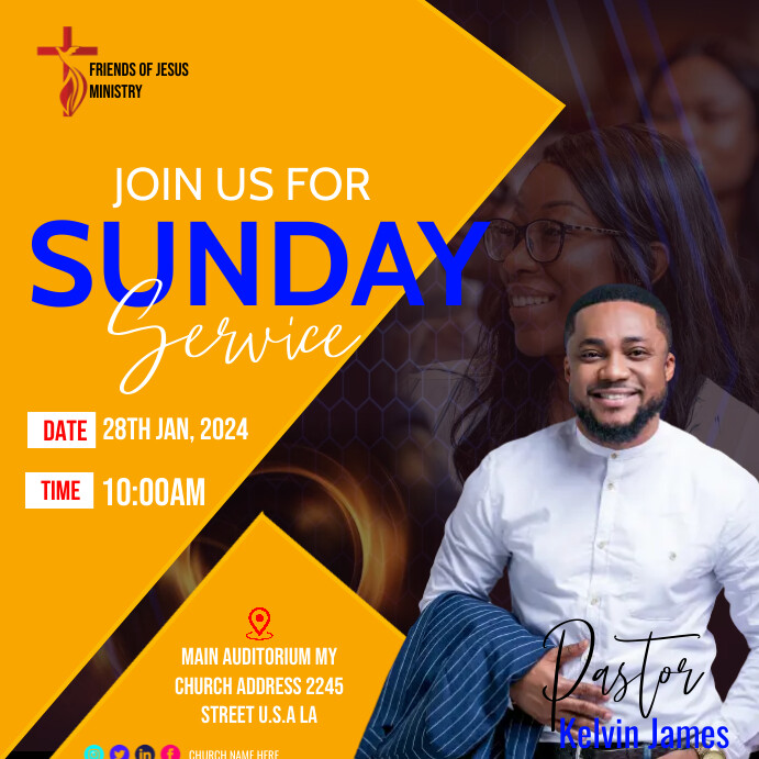 church service template | PosterMyWall