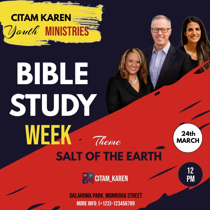 Church Service Template Instagram Post