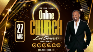 Nero Online Church Service Post di Twitter Template