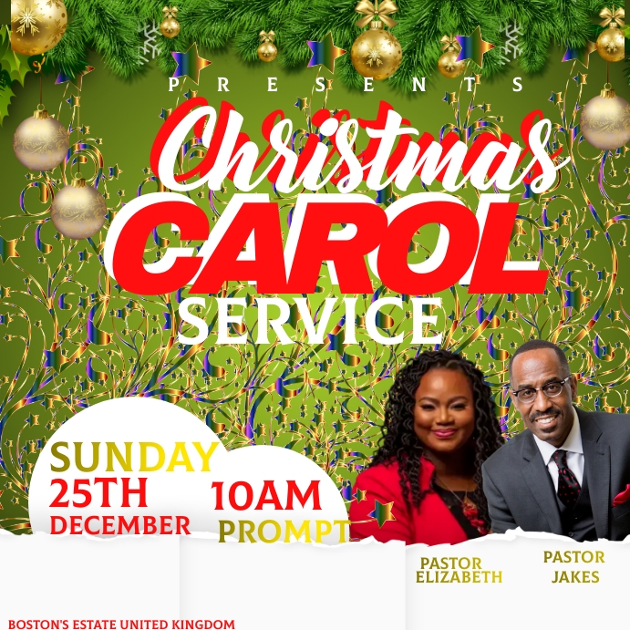Church Sunday/Christmas Publicação no Instagram template
