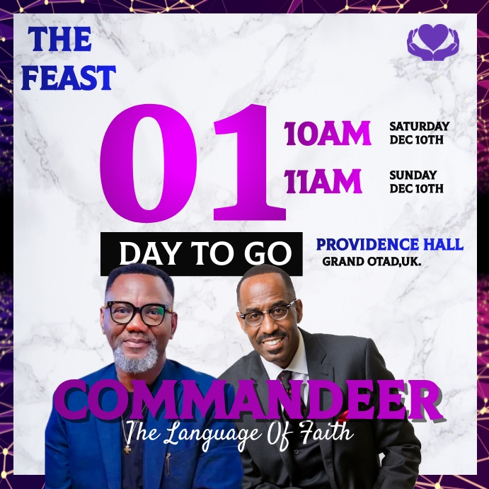 Church Sunday/Events flyers Instagram na Post template