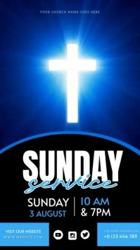 Church Sunday Instagram Story design template