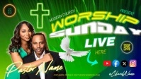 church sunday service ad design template