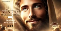 Church Sunday Service ad facebook template