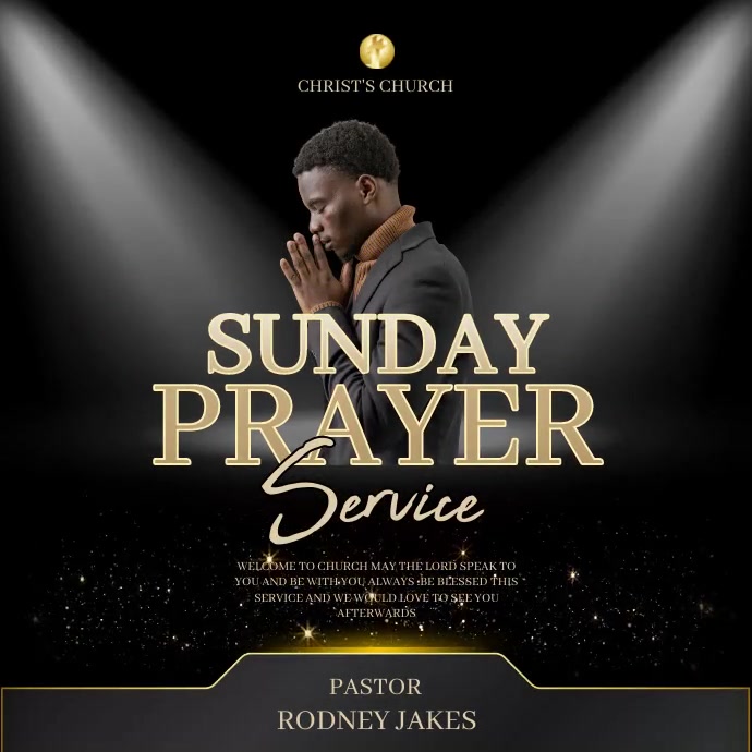 Sunday Service Posts church sunday service ad instagram post Template | PosterMyWall