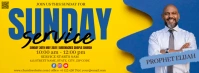 Church Sunday Service cover Template Couverture Facebook