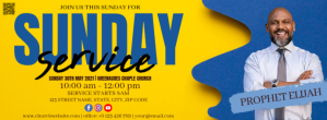 Geel Church Service Invitation Facebook-coverfoto Template