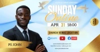 church sunday service Copertina evento Facebook template