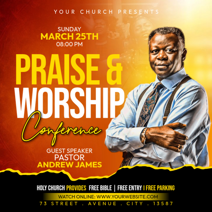 Copy of church sunday service | PosterMyWall