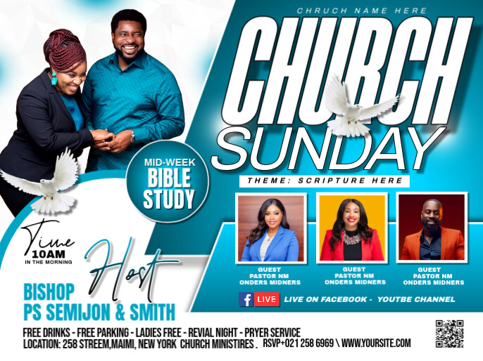 CHURCH SUNDAY SERVICE Presentation template