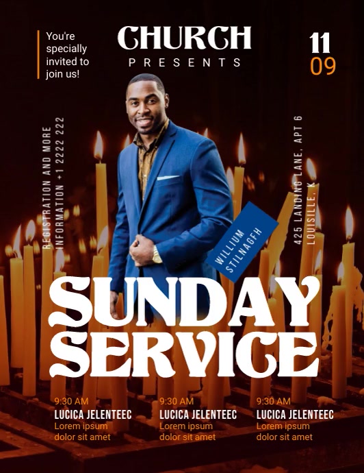 Copy of Church Sunday Service | PosterMyWall