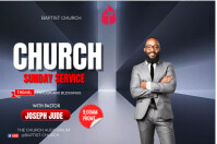 CHURCH SUNDAY SERVICE โปสเตอร์ template