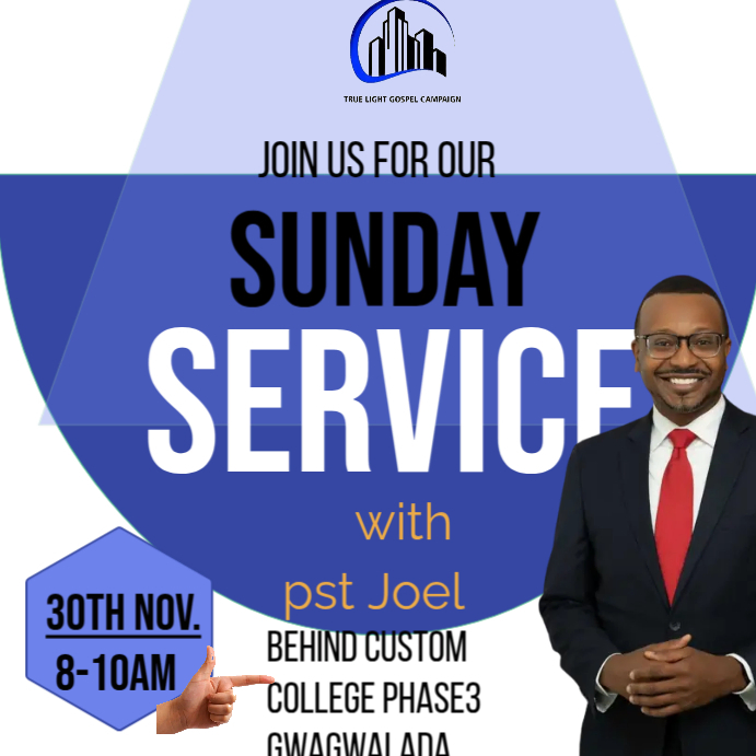 Church/Sunday service Template | PosterMyWall