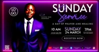 church sunday service Imagen Compartida en Facebook template