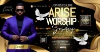 Church sunday service Facebook Ad template