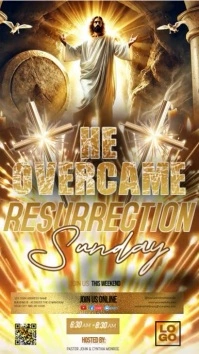 Church Sunday Service design template Instagram-verhaal