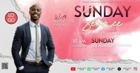 Church sunday service facebook post template