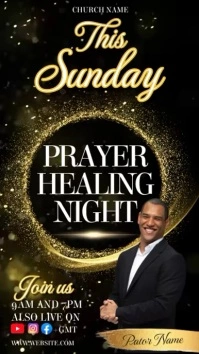 church sunday service invitation Instagram Reel template