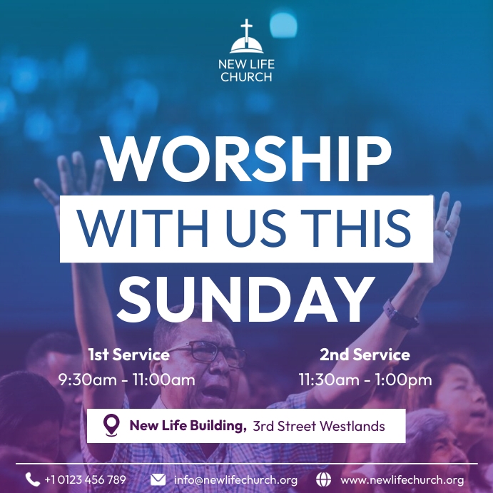 Sunday Church Invitation Church Standard Invite Cards Fall You're
