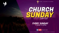 church sunday service Template Ecrã digital (16:9)