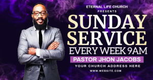 CHURCH SUNDAY SERVICE TEMPLATES auf Facebook geteiltes Bild