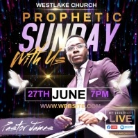 Church Sunday Service Video Template Instagram Post