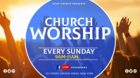 church sunday service worship event Template Presentation (16:9)