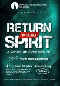 church template flyer A5