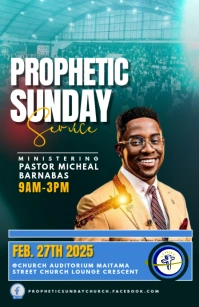 church template flyer Media Página Ancho