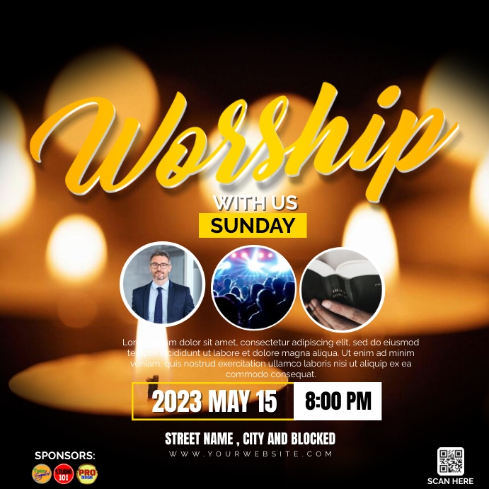 CHURCH TEMPLATE.E | PosterMyWall