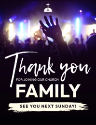 Church thank you appreciation flyer template